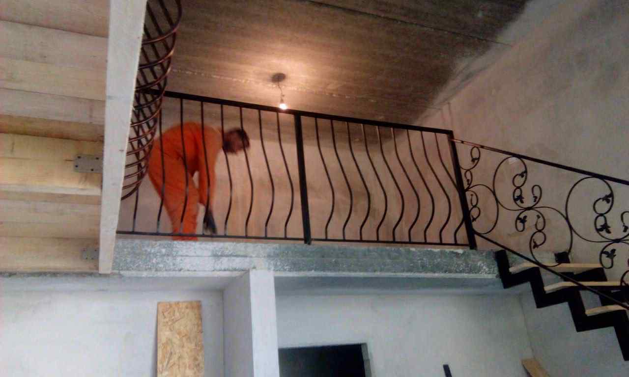 Balustrada schody zyg-zak